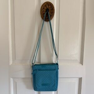 Vera Bradley Teal Quilted Crossbody Bag